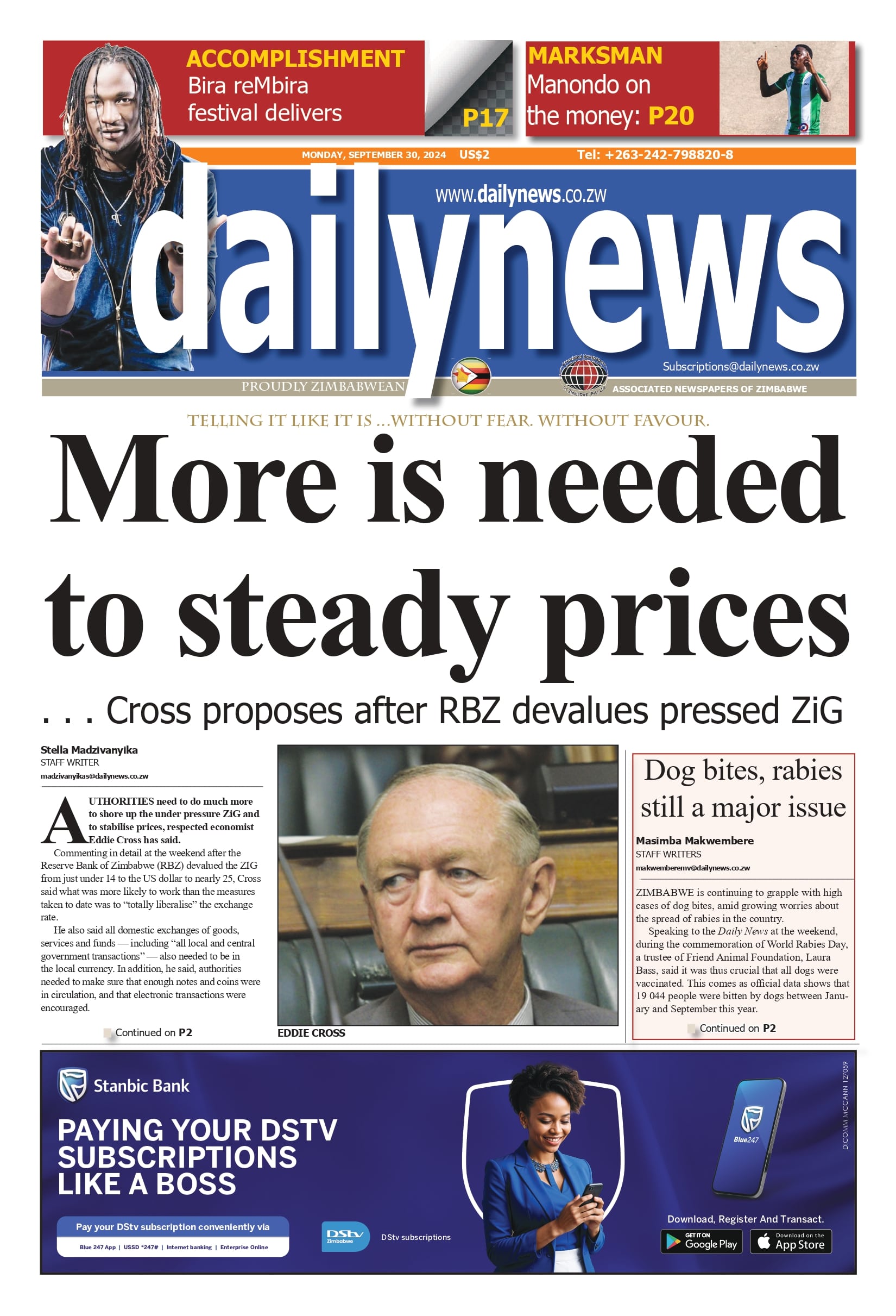 Monday 30 September 2024